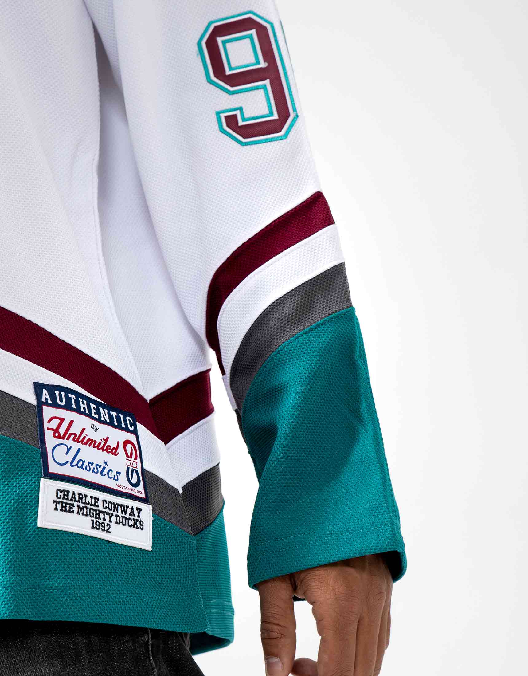 Charlie Conway Mighty Ducks Jersey 96 Movie Ice Hockey Jersey Sport Sweater Stitched Letters Numbers S-XXXL White 